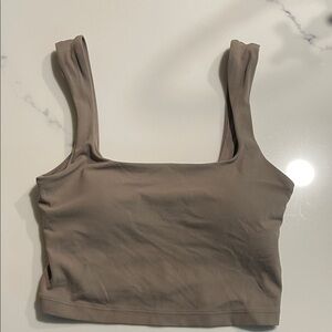 Athleta Transcend Square Neck Crop Sports Bra A-C